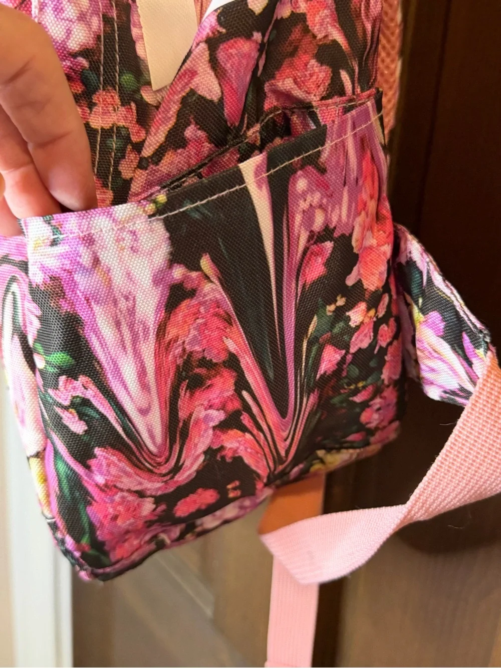 Converse Chuck Taylor All Star Pink Floral Psychedelic Swirl Backpack 11x15
